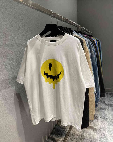 men's hoodies sweatshirts ins front smiling face print back skull hand embroidery couple paris short sleeve t-shirt, Black
men's hoodies sweatshirts ins front smiling face print back skull hand embroidery couple paris short sleeve t-shirt, Black