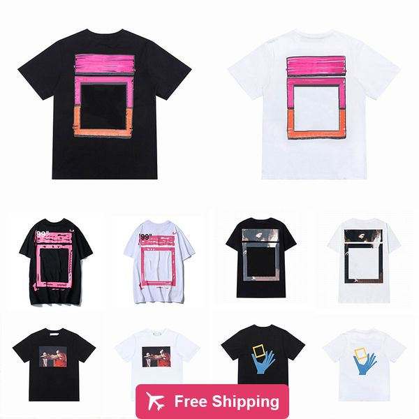 t shirt summer mens womens designers t shirts loose tees offs fashion brands ma, White;black
t shirt summer mens womens designers t shirts loose tees offs fashion brands ma, White;black