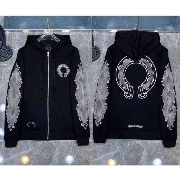 luxury classic sweatshirts brand ch designer hoodie fashion men horseshoe sanskrit loose zipper jacket pullover hooded coat 9gah, Black
luxury classic sweatshirts brand ch designer hoodie fashion men horseshoe sanskrit loose zipper jacket pullover hooded coat 9gah, Black