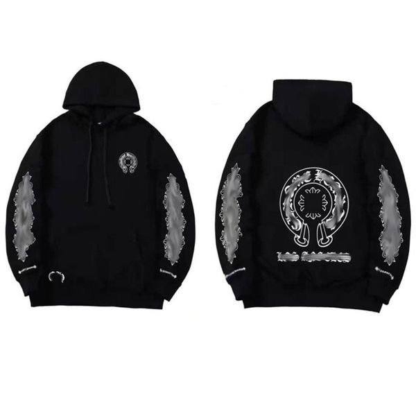 classic men's luxury sweatshirts designer hoodie fashion men women horseshoe sanskrit loose zipper jacket pullover hooded coat sweater, Black
classic men's luxury sweatshirts designer hoodie fashion men women horseshoe sanskrit loose zipper jacket pullover hooded coat sweater, Black