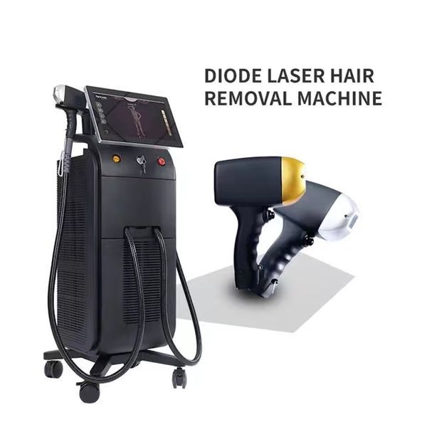 wholesale three wavelength 2 handles 808nm diode laser epilator machine ice titanium 1600w tec cooling hair removal machine, Black
wholesale three wavelength 2 handles 808nm diode laser epilator machine ice titanium 1600w tec cooling hair removal machine, Black