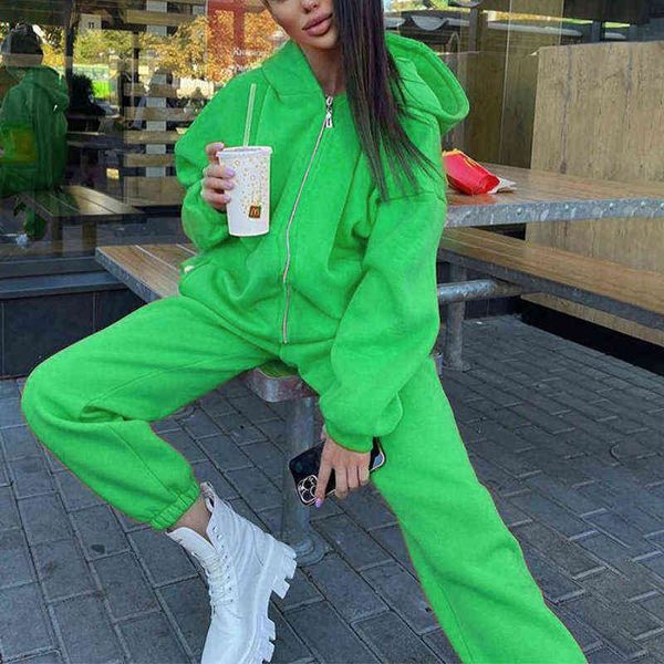 women's tracksuits oversized hooded women's tracksuit loose zipper high waist jogger female suit autumn winter casual sport ladies, Gray
women's tracksuits oversized hooded women's tracksuit loose zipper high waist jogger female suit autumn winter casual sport ladies, Gray