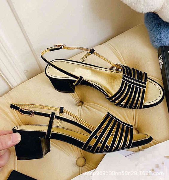 open sandals summer toe round head medium heel thick sheepskin color matching thin belt elegant women's sandals jlhw y71q, Black
open sandals summer toe round head medium heel thick sheepskin color matching thin belt elegant women's sandals jlhw y71q, Black