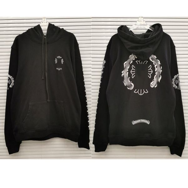 men's fleece classic luxury sweatshirts brand ch designer hoodie fashion men women horseshoe sanskrit loose zipper jacket pullover hood, Black
men's fleece classic luxury sweatshirts brand ch designer hoodie fashion men women horseshoe sanskrit loose zipper jacket pullover hood, Black