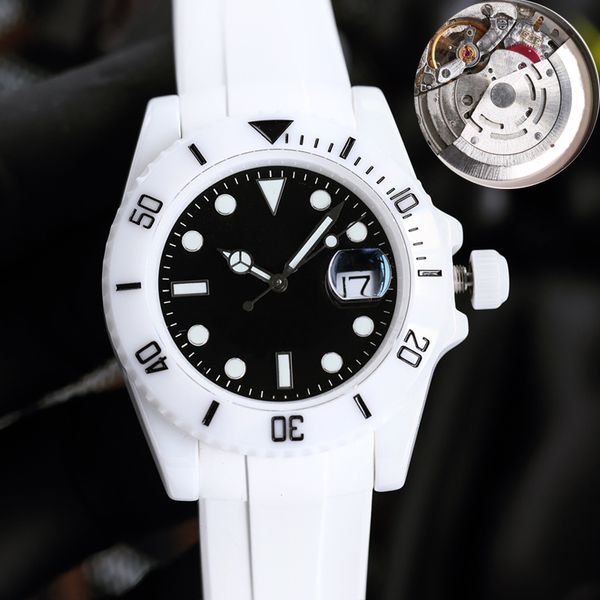 9 types white ceramic case luxury watch clean factory men automatic blue dial eta3135 movement rubber strap swimming wristwatches sapphire l, Slivery;brown
9 types white ceramic case luxury watch clean factory men automatic blue dial eta3135 movement rubber strap swimming wristwatches sapphire l, Slivery;brown