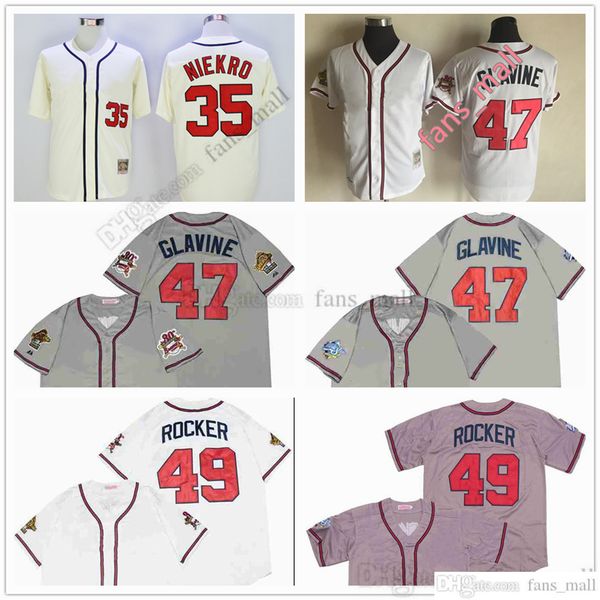 man mitchell and ness baseball jersey vintage 47 tom glavine jersey 49 john rocker 35 phil niekro stitched breathable sport sale man, Blue;black
man mitchell and ness baseball jersey vintage 47 tom glavine jersey 49 john rocker 35 phil niekro stitched breathable sport sale man, Blue;black