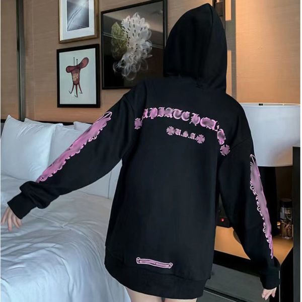 men's luxury fashion sweatshirts classic ch brand hoodie hooded designer horseshoe sanskrit loose zipper jacket pullover coat women sw, Black
men's luxury fashion sweatshirts classic ch brand hoodie hooded designer horseshoe sanskrit loose zipper jacket pullover coat women sw, Black