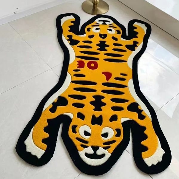 big brand wool tiger blanket shaped irregular nigo rug cartoon rug 
big brand wool tiger blanket shaped irregular nigo rug cartoon rug