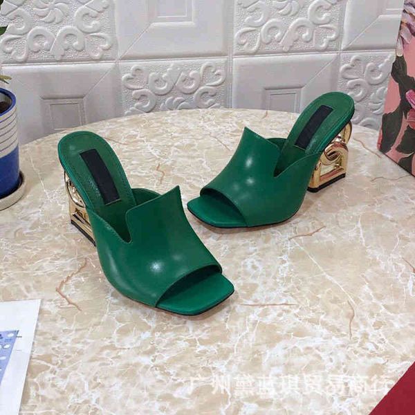 spring and slippers summer cowhide deep mouth open toe high heel shaped one-line fashion slippers women's shoes bbqa jx27, Black
spring and slippers summer cowhide deep mouth open toe high heel shaped one-line fashion slippers women's shoes bbqa jx27, Black