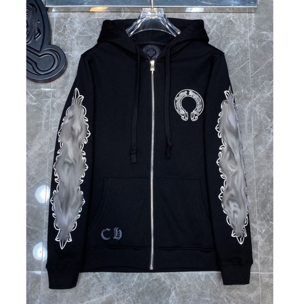 fashion luxury men's sweatshirts classic ch brand hoodie loose zipper jacket pullover hooded designer horseshoe sanskrit coat women sw, Black
fashion luxury men's sweatshirts classic ch brand hoodie loose zipper jacket pullover hooded designer horseshoe sanskrit coat women sw, Black