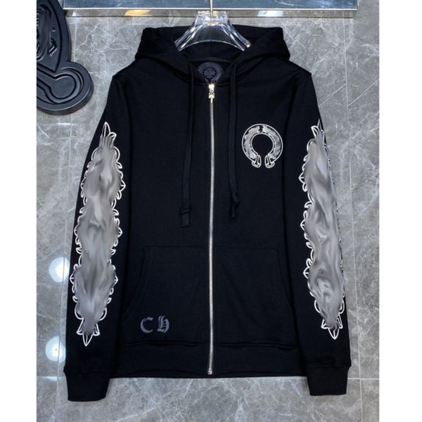 fashion luxury men's sweatshirts classic ch brand hoodie loose zipper jacket pullover hooded designer horseshoe sanskrit coat women sw, Black
fashion luxury men's sweatshirts classic ch brand hoodie loose zipper jacket pullover hooded designer horseshoe sanskrit coat women sw, Black