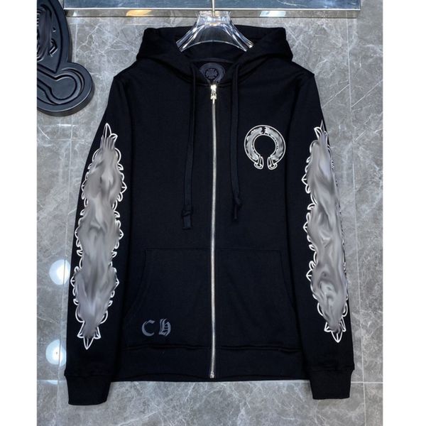 fashion luxury men's sweatshirts classic ch hoodie loose zipper jacket pullover hooded designer horseshoe sanskrit coat women sweatshi, Black
fashion luxury men's sweatshirts classic ch hoodie loose zipper jacket pullover hooded designer horseshoe sanskrit coat women sweatshi, Black