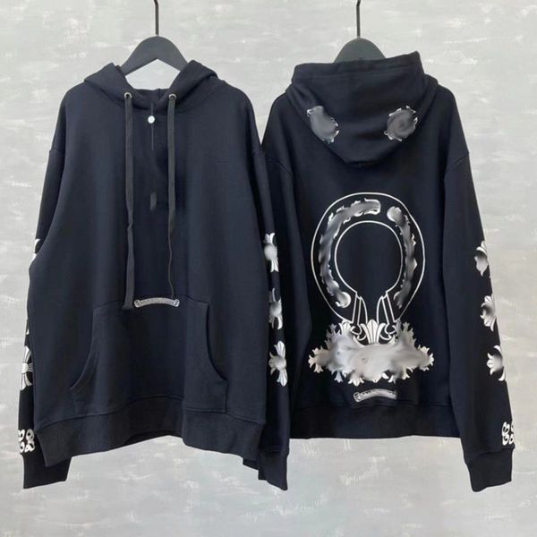 classic luxury men's sweatshirts ch designer hoodie fashion men women horseshoe sanskrit loose zipper jacket pullover hooded coat swea, Black
classic luxury men's sweatshirts ch designer hoodie fashion men women horseshoe sanskrit loose zipper jacket pullover hooded coat swea, Black