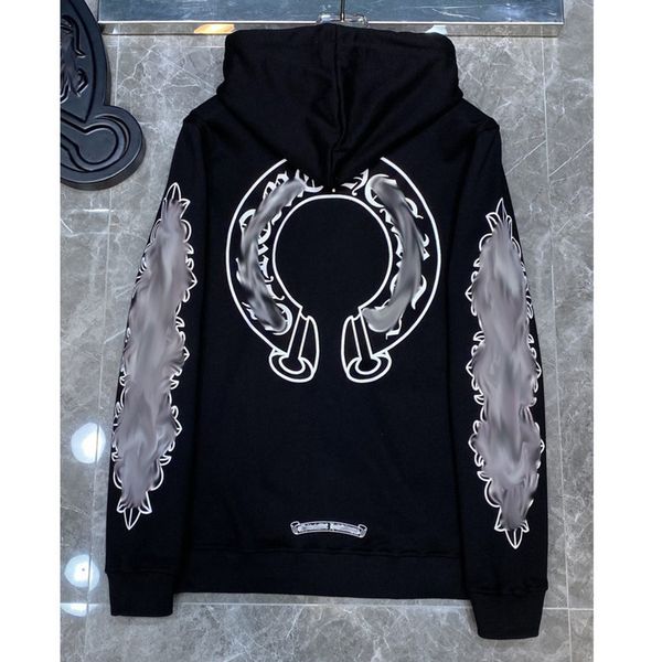 men's luxury classic sweatshirts brand ch designer hoodie fashion men women horseshoe sanskrit loose zipper jacket pullover hooded coa, Black
men's luxury classic sweatshirts brand ch designer hoodie fashion men women horseshoe sanskrit loose zipper jacket pullover hooded coa, Black