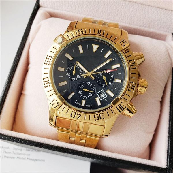 luxury swiss gold watch mens designer watches stainless steel montre de luxe military wristwatches life waterproof chronograph239f, Slivery;brown
luxury swiss gold watch mens designer watches stainless steel montre de luxe military wristwatches life waterproof chronograph239f, Slivery;brown