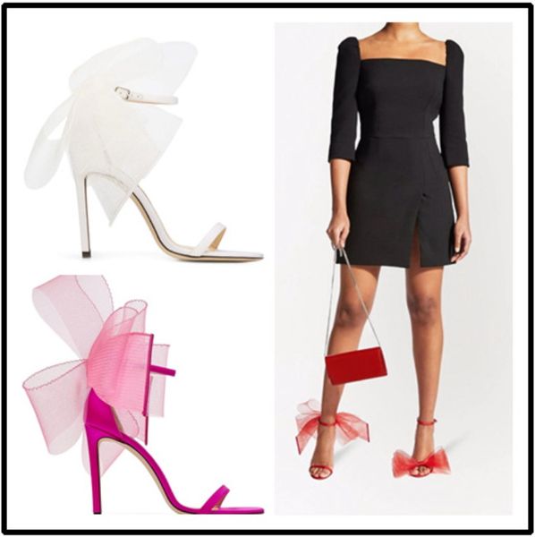 designer sandals shoes women high heels open toes mesh bows gladiator sandalias exquisite stiletto-heel wedding party dress evening with box, Black
designer sandals shoes women high heels open toes mesh bows gladiator sandalias exquisite stiletto-heel wedding party dress evening with box, Black