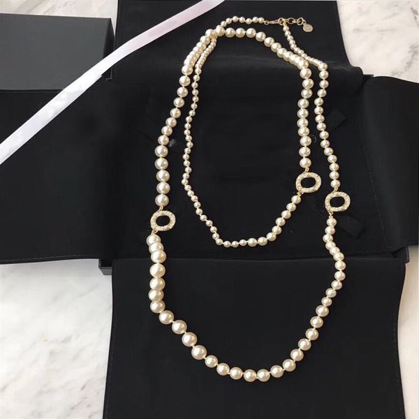 popular fashion brand pearl sweater chain designer necklace for women party wedding luxury jewelry for bride with box315b, Silver
popular fashion brand pearl sweater chain designer necklace for women party wedding luxury jewelry for bride with box315b, Silver