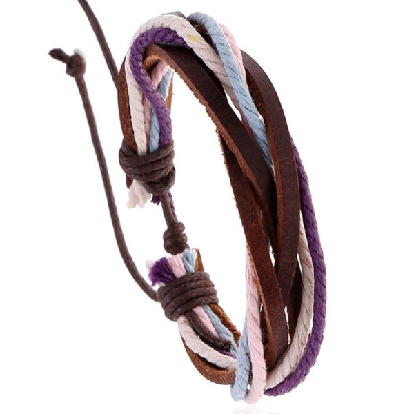 rope leather handmade braided multilayer charm bracelets for men women adjustable party club decor jewelry, Golden;silver
rope leather handmade braided multilayer charm bracelets for men women adjustable party club decor jewelry, Golden;silver