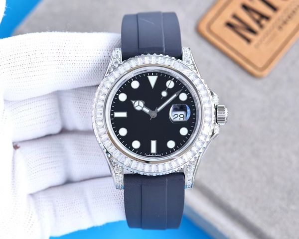 diamond mens watch 42mm automatic mechanical movement 3235 movement stainless steel case rubber strap super luminous waterproof 50m, Slivery;brown
diamond mens watch 42mm automatic mechanical movement 3235 movement stainless steel case rubber strap super luminous waterproof 50m, Slivery;brown