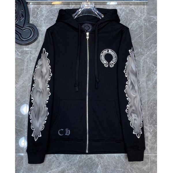 classic men's luxury jackets fashion sweatshirts ch zipper hoodies women men pullover hooded designer horseshoe sanskrit sweater loose, Black;brown
classic men's luxury jackets fashion sweatshirts ch zipper hoodies women men pullover hooded designer horseshoe sanskrit sweater loose, Black;brown