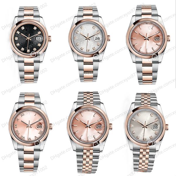 watch 2813 automatic mechanical watch 36mm black pattern dial 116201 sapphire glass ladies watches stainless steel rose gold strap pink roma, Slivery;brown
watch 2813 automatic mechanical watch 36mm black pattern dial 116201 sapphire glass ladies watches stainless steel rose gold strap pink roma, Slivery;brown