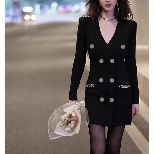 22 designers dresses fashion heavy metal cardigan dress women casual long sleeve knit sweater sportswear streetwear luxurys fit clothes, Black;gray
22 designers dresses fashion heavy metal cardigan dress women casual long sleeve knit sweater sportswear streetwear luxurys fit clothes, Black;gray