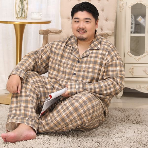 men's sleepwear plus size 5xl 100 cotton pajamas sets men spring simple plaid sleepwear male pyjamas homme casual nightwear 93388 22082, Black;brown
men's sleepwear plus size 5xl 100 cotton pajamas sets men spring simple plaid sleepwear male pyjamas homme casual nightwear 93388 22082, Black;brown