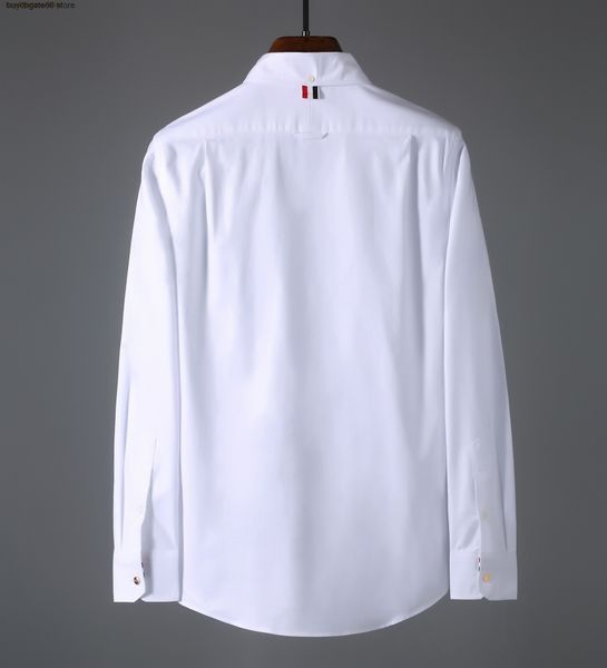 szne men's casual shirts thom bro fashion brand collar four bar inner webbing cuffs long sleeve oxford unisex, White;black
szne men's casual shirts thom bro fashion brand collar four bar inner webbing cuffs long sleeve oxford unisex, White;black