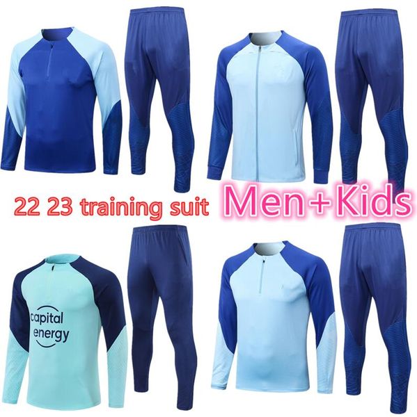 2022 kids football jacket set soccer training suit 22/23 children long zipper maglietta da calcio tuta jogging tracksuit kit, Black
2022 kids football jacket set soccer training suit 22/23 children long zipper maglietta da calcio tuta jogging tracksuit kit, Black