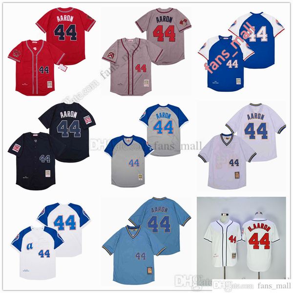 man mitchell and ness baseball jersey vintage 44 hank aaron jersey stitched breathable sport sale man blue white red gray cream black, Blue;black
man mitchell and ness baseball jersey vintage 44 hank aaron jersey stitched breathable sport sale man blue white red gray cream black, Blue;black