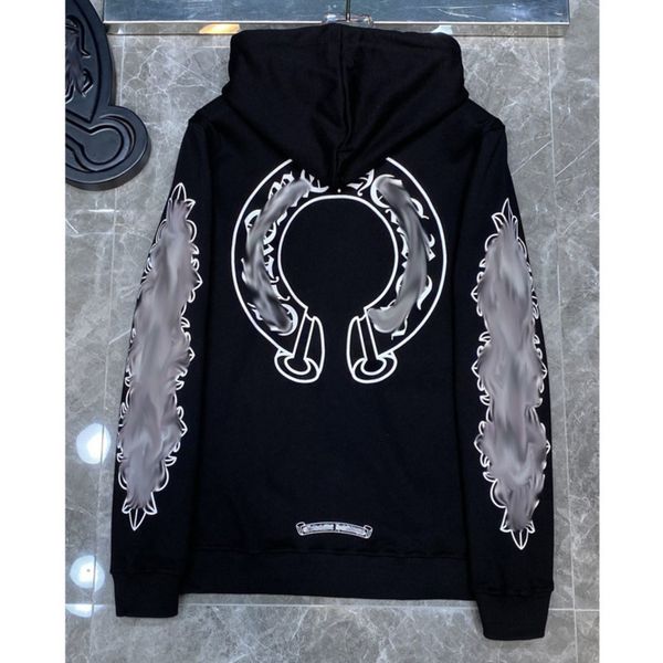 men's fashion luxury sweatshirts classic brand ch zipper hoodies women men loose pullover hooded designer horseshoe hoodie sweater jack, Black
men's fashion luxury sweatshirts classic brand ch zipper hoodies women men loose pullover hooded designer horseshoe hoodie sweater jack, Black