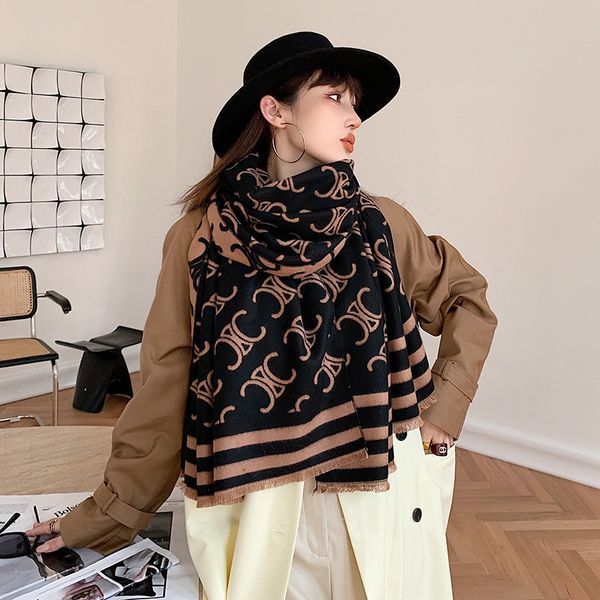 fashion scarf 2022 new bib women's winter versatile fashion shawl warm double-sided printed double-c cashmere scarf, Blue;gray
fashion scarf 2022 new bib women's winter versatile fashion shawl warm double-sided printed double-c cashmere scarf, Blue;gray