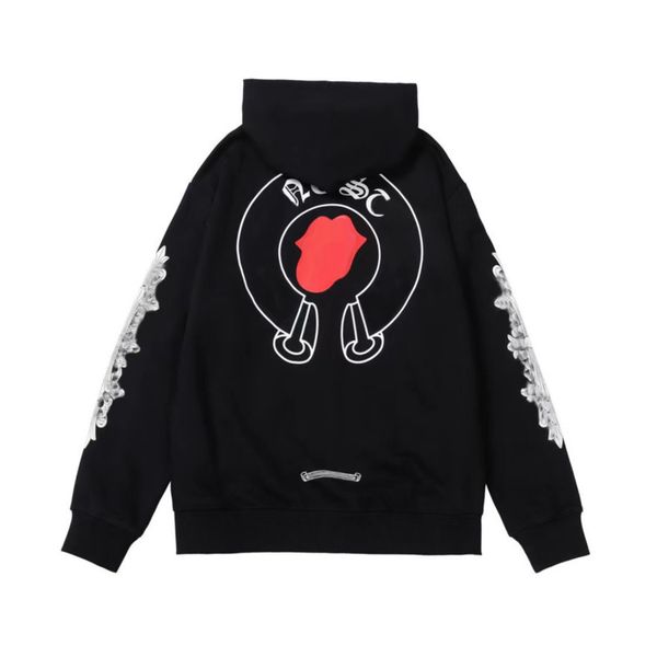 men's classic luxury sweatshirts ch designer hoodie fashion men women horseshoe sanskrit loose zipper jacket pullover hooded coat swea, Black
men's classic luxury sweatshirts ch designer hoodie fashion men women horseshoe sanskrit loose zipper jacket pullover hooded coat swea, Black