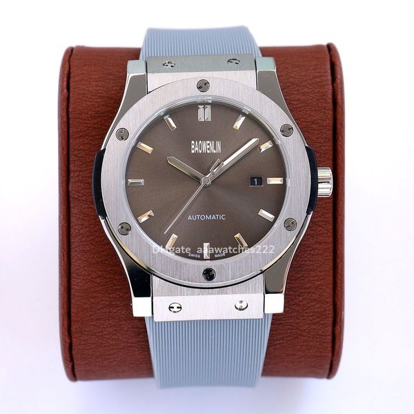new luxury wristwatches couples fashion mens style classic watch aaa automatic mechanical rubber steel sanda gold buckle leather strap desig, Slivery;brown
new luxury wristwatches couples fashion mens style classic watch aaa automatic mechanical rubber steel sanda gold buckle leather strap desig, Slivery;brown