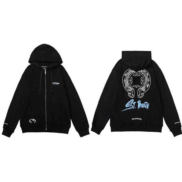 men's classic luxury sweatshirts chrome fashion hoodies men woman designer horseshoe sanskrit cross pullover hooded zipper sweater loos, Black
men's classic luxury sweatshirts chrome fashion hoodies men woman designer horseshoe sanskrit cross pullover hooded zipper sweater loos, Black