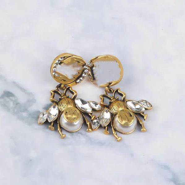 charm 925 silver pin vintage classic bee stud female jewlery earrings designer luxury orecchini aretes cjeweler for mens womens, Golden
charm 925 silver pin vintage classic bee stud female jewlery earrings designer luxury orecchini aretes cjeweler for mens womens, Golden