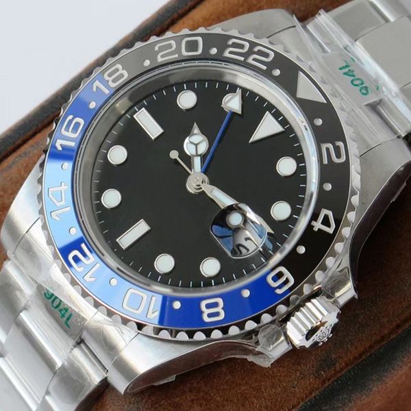 6 types clean factory watches black blue ceramic bezel mechanical gmt ii 40mm 904l mens luxury watch 126715 cal eta3186 movement sapphire wa, Slivery;brown
6 types clean factory watches black blue ceramic bezel mechanical gmt ii 40mm 904l mens luxury watch 126715 cal eta3186 movement sapphire wa, Slivery;brown