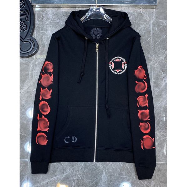 men's fashion luxury sweatshirts classic ch brand hoodie loose zipper jacket pullover hooded designer horseshoe coat women sweatshirt, Black
men's fashion luxury sweatshirts classic ch brand hoodie loose zipper jacket pullover hooded designer horseshoe coat women sweatshirt, Black