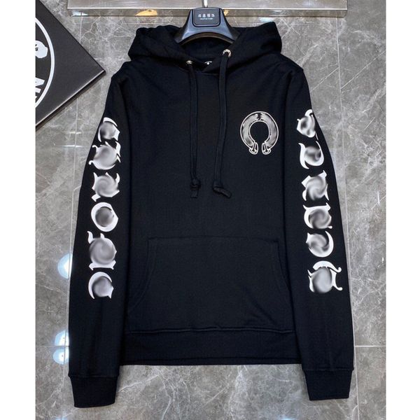 men's classic luxury sweatshirts ch brand fashion hoodies men woman horseshoe sanskrit cross pullover hooded zipper sweater loose jacke, Black
men's classic luxury sweatshirts ch brand fashion hoodies men woman horseshoe sanskrit cross pullover hooded zipper sweater loose jacke, Black