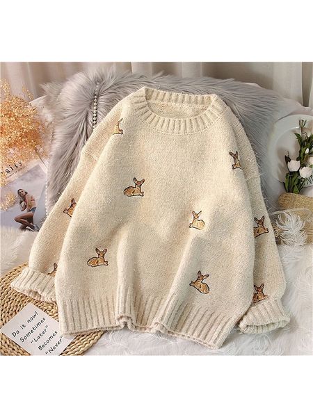 women's sweaters solid embroidery sweater women's autumn winter thickening christmas allmatch westernstyle knitted sweater pullove, White;black
women's sweaters solid embroidery sweater women's autumn winter thickening christmas allmatch westernstyle knitted sweater pullove, White;black
