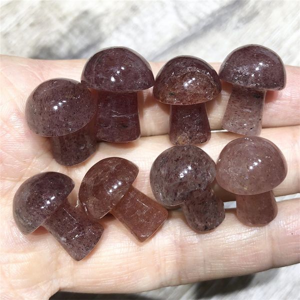 20mm mushroom statue stone strawberry quartz carved decoration reiki healing crystal gift room ornament plant trinket, Black
20mm mushroom statue stone strawberry quartz carved decoration reiki healing crystal gift room ornament plant trinket, Black