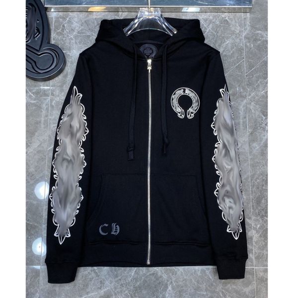 fashion luxury men's sweatshirts classic ch brand hoodie loose zipper jacket pullover hooded designer horseshoe sanskrit coat women sw, Black
fashion luxury men's sweatshirts classic ch brand hoodie loose zipper jacket pullover hooded designer horseshoe sanskrit coat women sw, Black