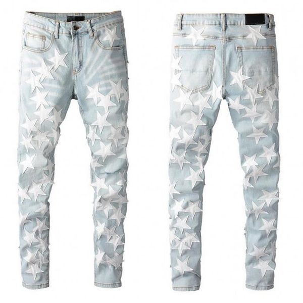 men distressed ripped biker jeans slim fit motorcycle denim for fashion hip hop mens jean good quality335v, Blue
men distressed ripped biker jeans slim fit motorcycle denim for fashion hip hop mens jean good quality335v, Blue