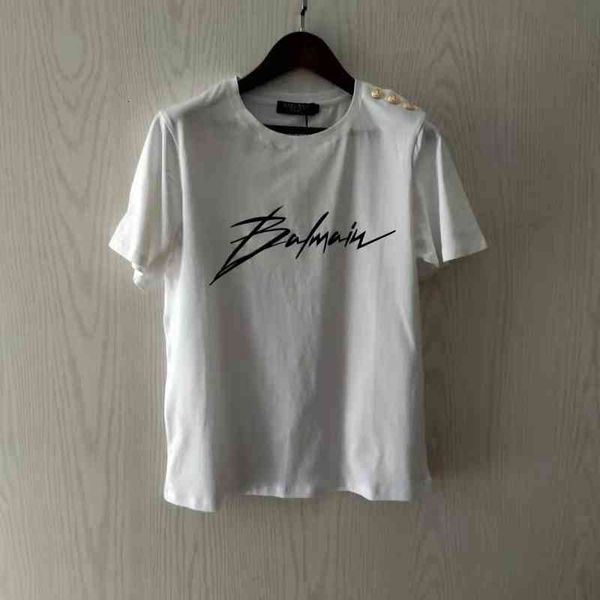 women's t shirt summer balm button bronzing printed bajia cotton short sleeve t shirt for men and women ew3q, White
women's t shirt summer balm button bronzing printed bajia cotton short sleeve t shirt for men and women ew3q, White