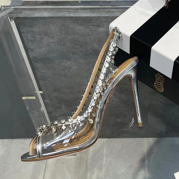 gladiator sandals aquazzura women pvc crystal design peep toe high heels luxury brand bling summer wedding shoe stiletto heel vo1s, Black
gladiator sandals aquazzura women pvc crystal design peep toe high heels luxury brand bling summer wedding shoe stiletto heel vo1s, Black