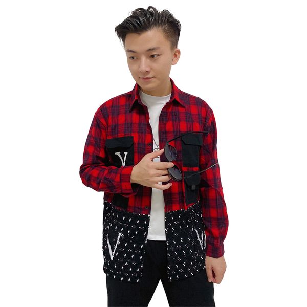 2022 shirts mens designer business dress shirt fashion cotton men plaid shirt womens xiha casual clothes long sleeves spliced letter printed, White;black
2022 shirts mens designer business dress shirt fashion cotton men plaid shirt womens xiha casual clothes long sleeves spliced letter printed, White;black