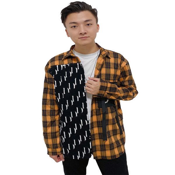 mens shirt luxury designer fashion trend wear long sleeve plaid shirtbusiness male and female couples hip-hop patchwork letter print casual, White;black
mens shirt luxury designer fashion trend wear long sleeve plaid shirtbusiness male and female couples hip-hop patchwork letter print casual, White;black