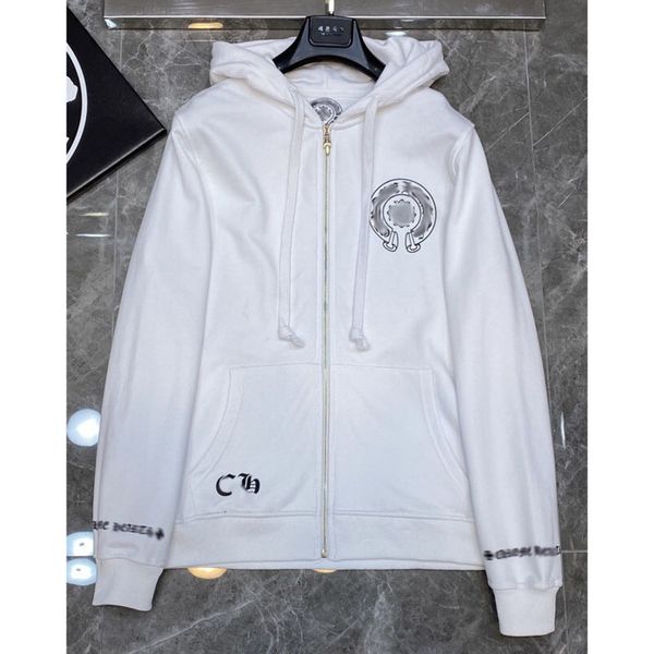 fashion men's luxury sweatshirts classic brand ch zipper hoodies women men loose pullover hooded designer horseshoe hoodie sweater jack, Black
fashion men's luxury sweatshirts classic brand ch zipper hoodies women men loose pullover hooded designer horseshoe hoodie sweater jack, Black