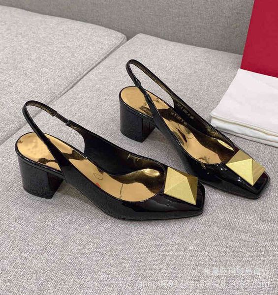 spring sandals early small square head cowhide wrap back empty high heel thick fashion big rivet sandals women lp11 apbs, Black
spring sandals early small square head cowhide wrap back empty high heel thick fashion big rivet sandals women lp11 apbs, Black