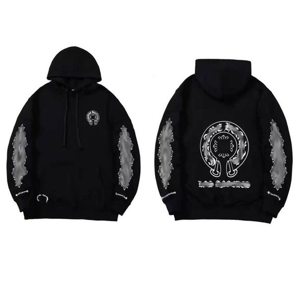 men's luxury classic sweatshirts ch brand fashion hoodies men woman horseshoe sanskrit cross pullover hooded zipper sweater loose jacke, Black
men's luxury classic sweatshirts ch brand fashion hoodies men woman horseshoe sanskrit cross pullover hooded zipper sweater loose jacke, Black